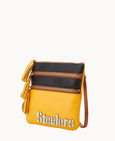 NFL Steelers Triple Zip Crossbody