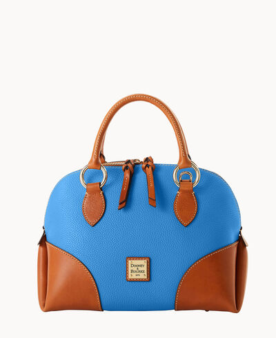 Pebble with Florentine Trim Domed Satchel