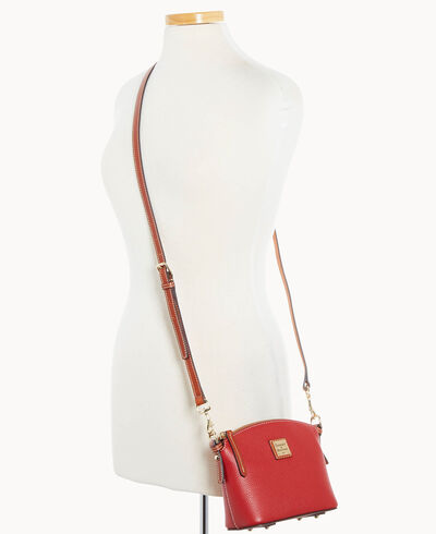 Pebble Grain Mini Domed Crossbody