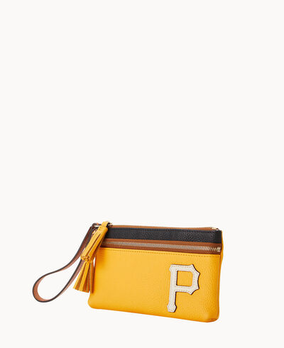 MLB Pirates Double Zip Wristlet