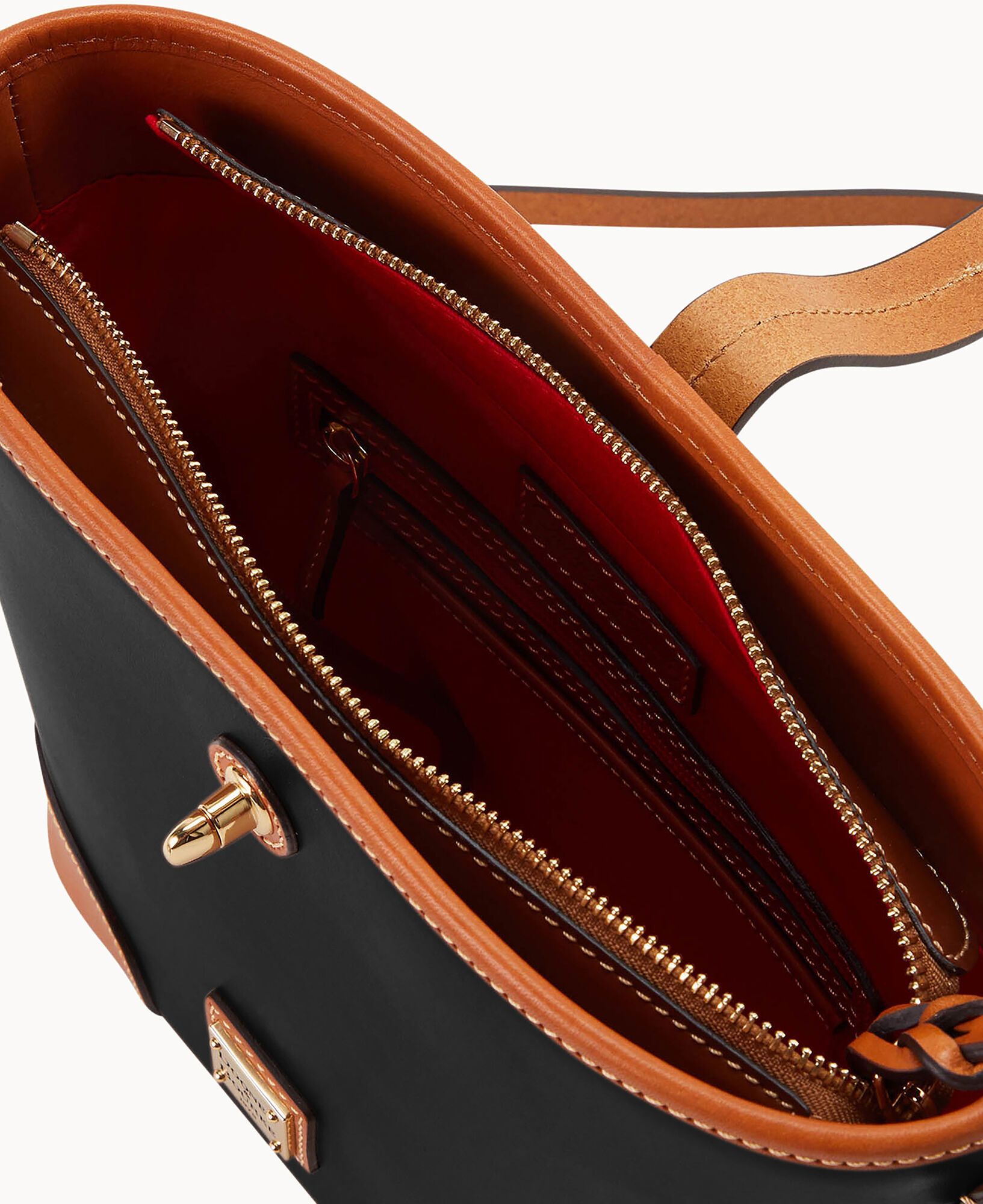 Dooney & Bourke Handbag, Wexford Leather Crossbody - Black: Handbags