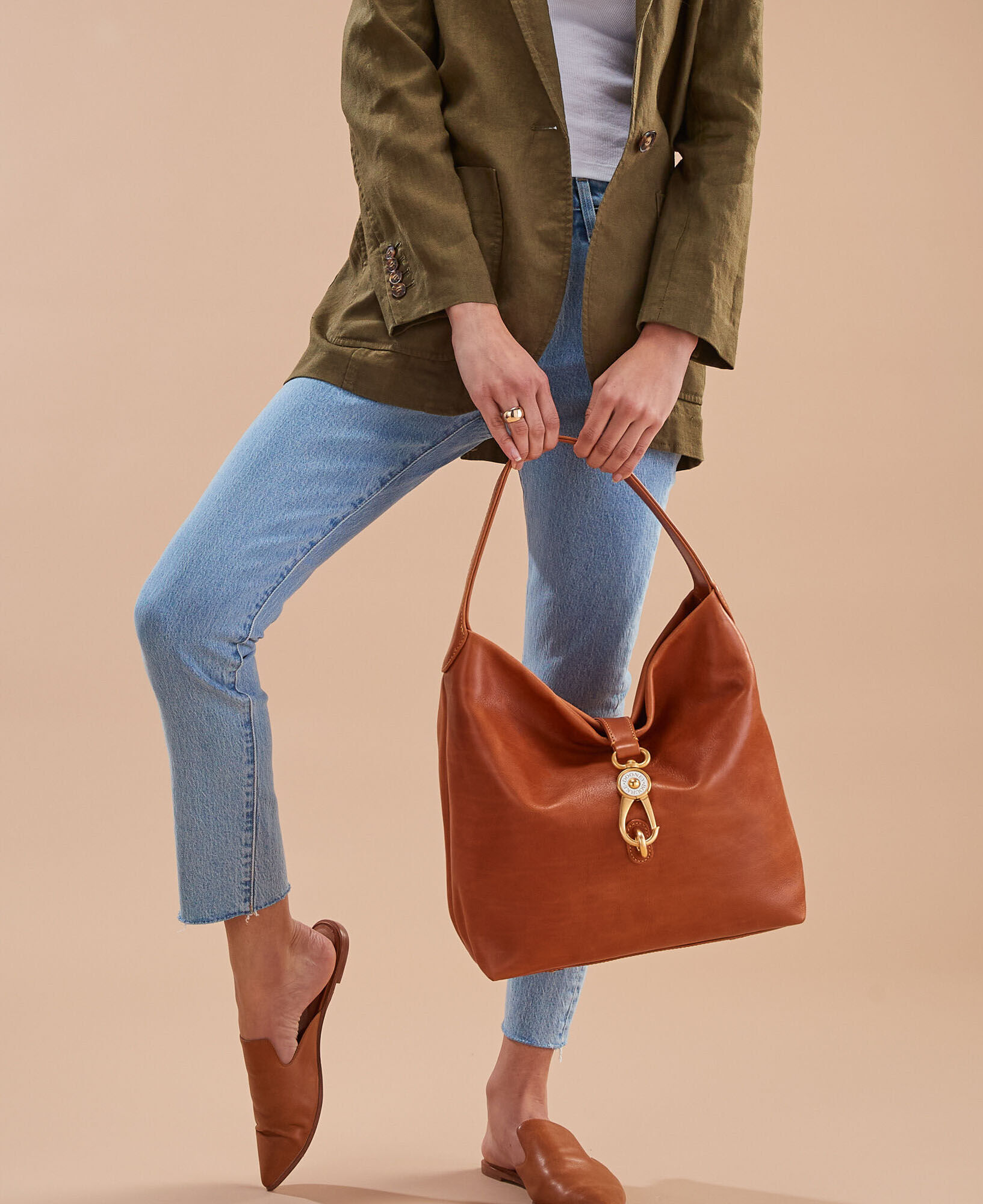 Denim and Leather Shoulder Bag Women - LeDandy Denim