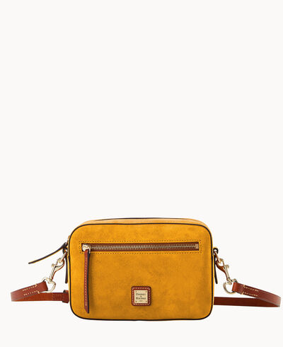 Suede Camera Zip Crossbody