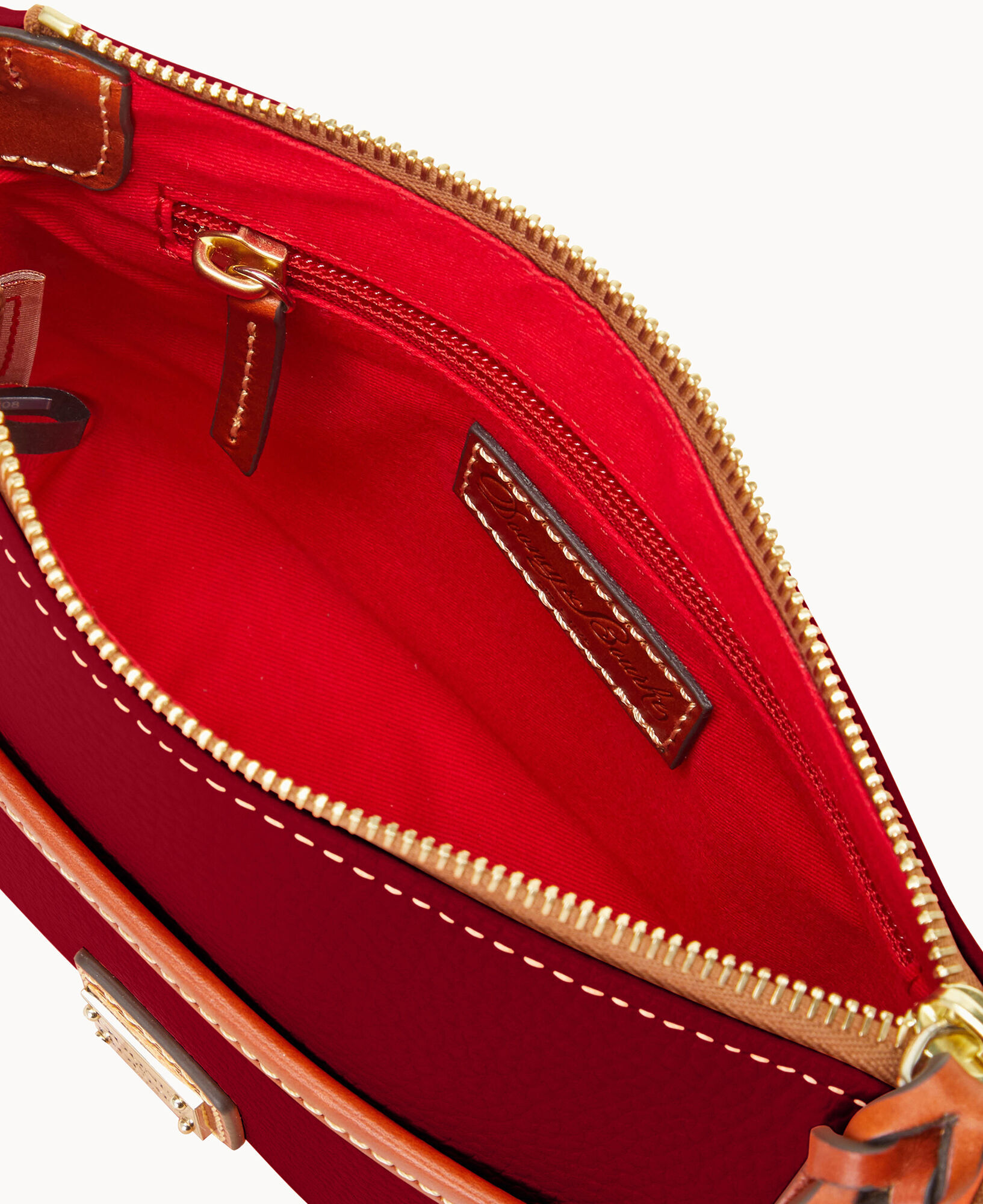 PRADA Small Saffiano Leather Zip Around Wallet Red- Hot Deals