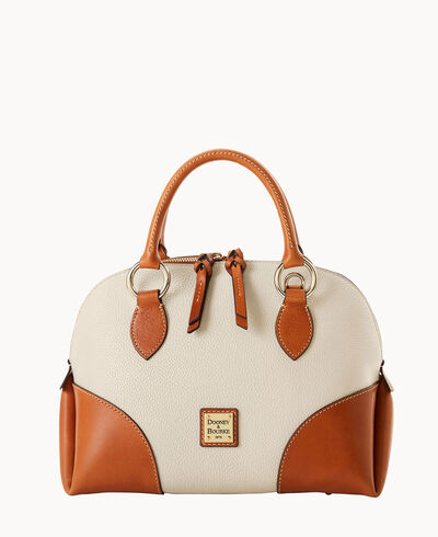 Pebble with Florentine Trim Domed Satchel