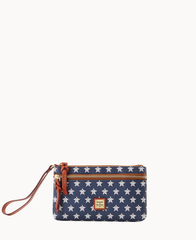 MLB Astros Double Zip Wristlet