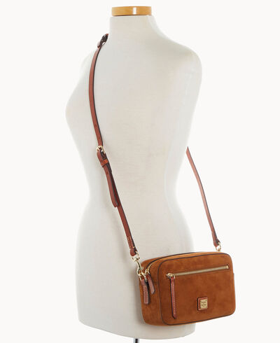 Suede Camera Zip Crossbody