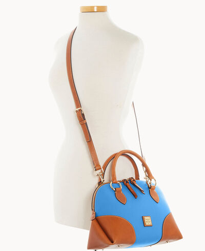 Pebble with Florentine Trim Domed Satchel