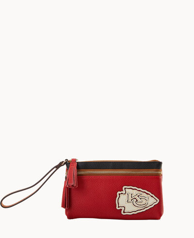 NFL Chiefs Double Zip Wristlet