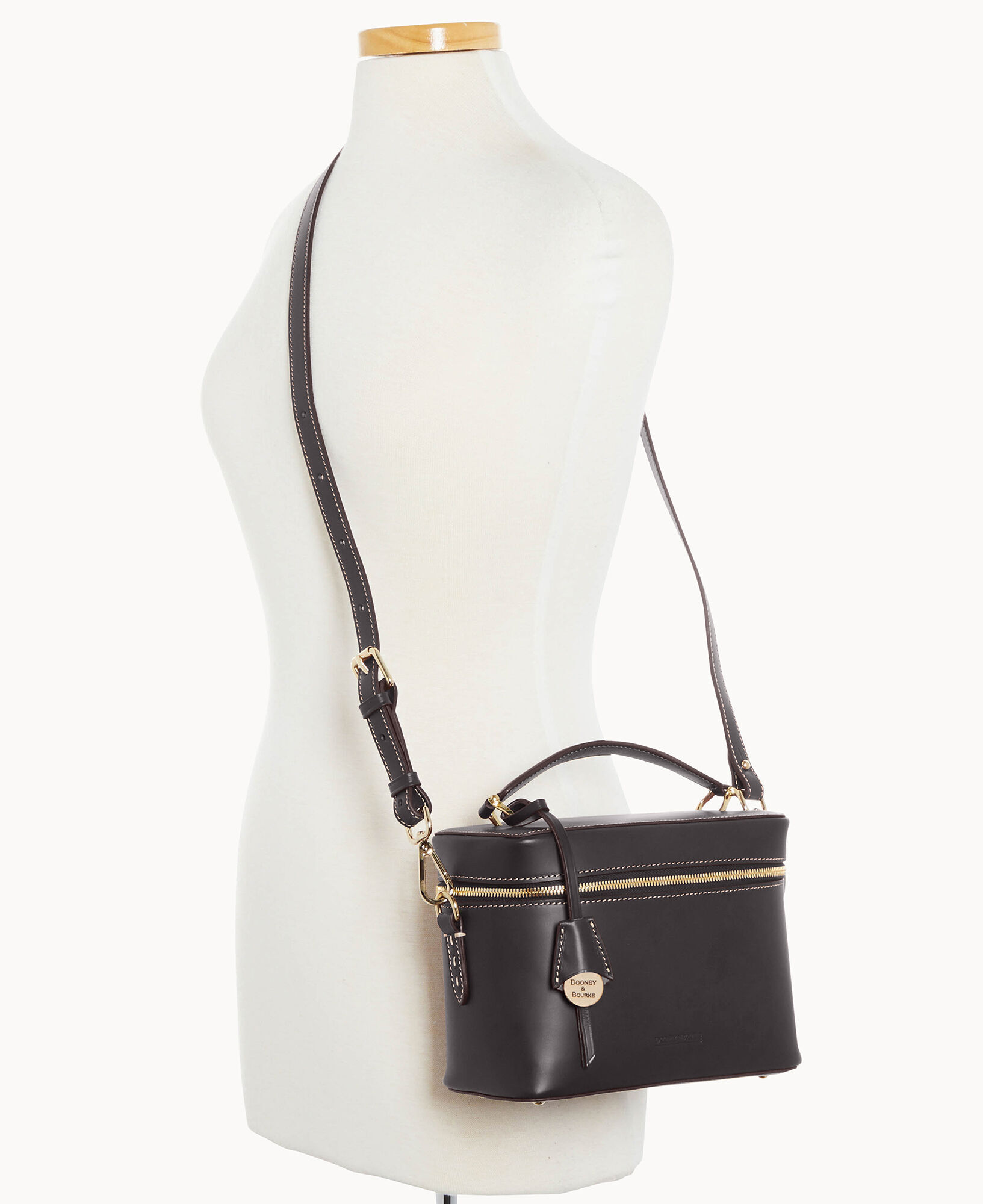COACH Trail Bag in Black Smooth Leather