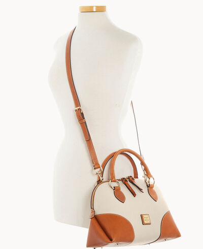 Pebble with Florentine Trim Domed Satchel