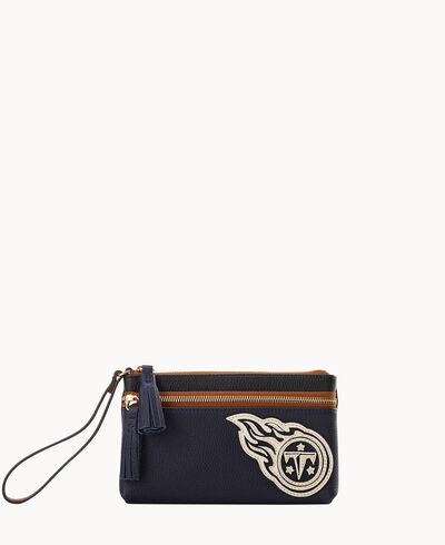 NFL Titans Double Zip Wristlet