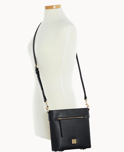 Saffiano Zip Crossbody