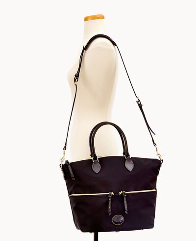 Nylon Large Pocket Satchel