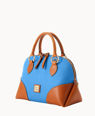 Pebble with Florentine Trim Domed Satchel