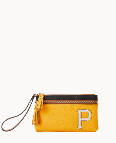 MLB Pirates Double Zip Wristlet