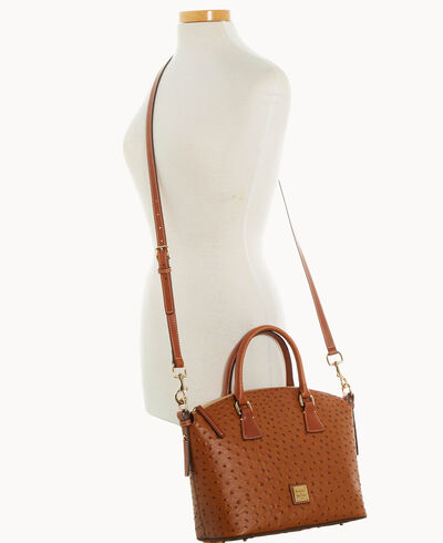 Ostrich Domed Satchel