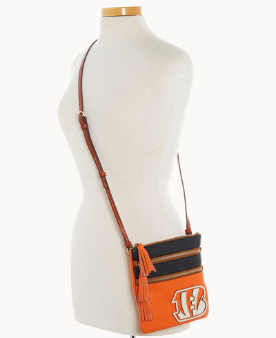 NFL Bengals Triple Zip Crossbody