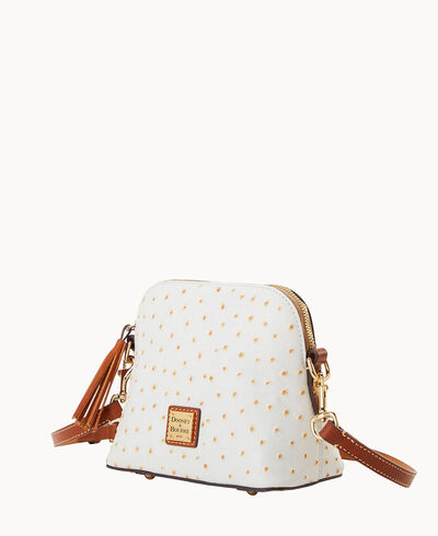 Ostrich Domed Crossbody