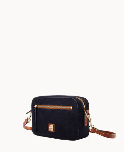 Suede Camera Zip Crossbody