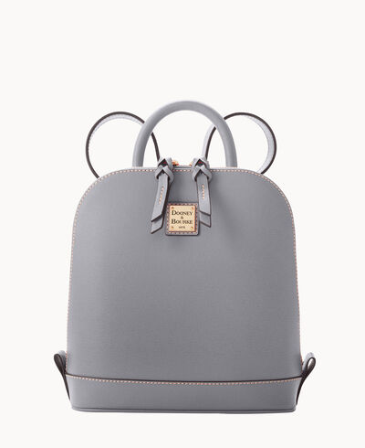 Saffiano Small Zip Pod Backpack