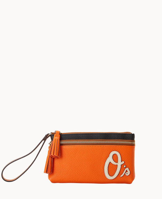 MLB Orioles Double Zip Wristlet