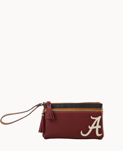 Collegiate University of Alabama Double Zip Wristlet