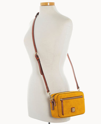 Suede Camera Zip Crossbody