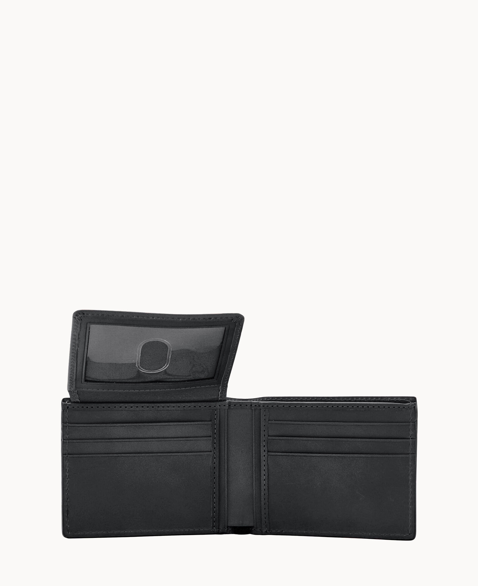 Green Ostrich Leather Cardholder Men Unisex Bifold Wallet 