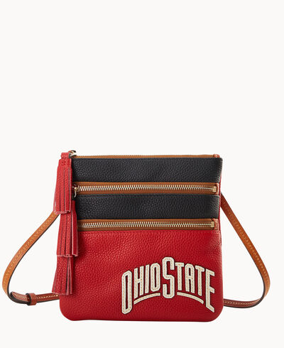 Collegiate Ohio State Triple Zip Crossbody