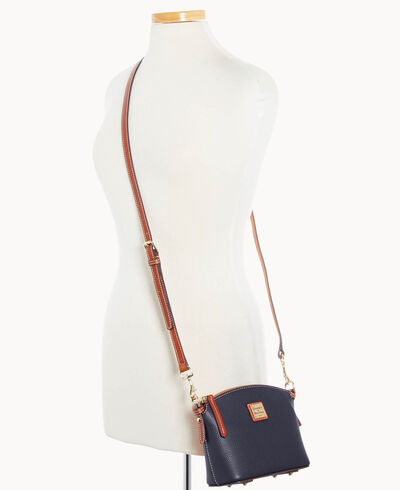 Pebble Grain Mini Domed Crossbody