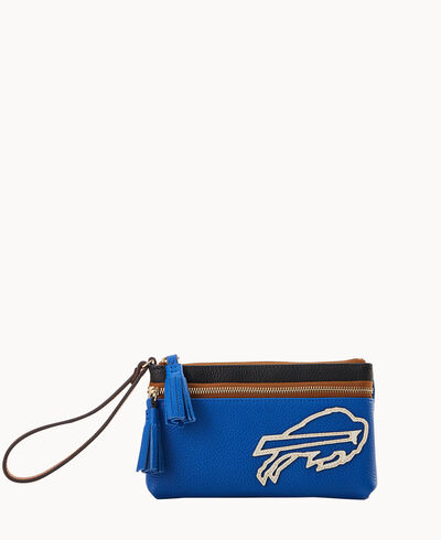 NFL Bills Double Zip Wristlet