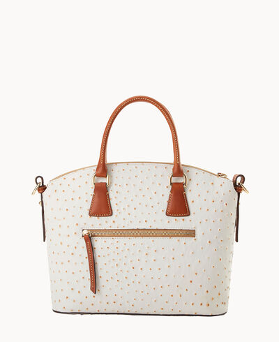 Ostrich Domed Satchel