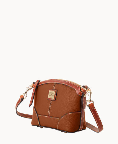 Pebble Grain Mini Domed Crossbody