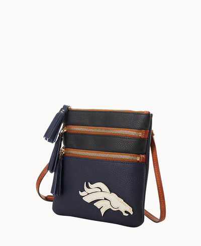 NFL Broncos Triple Zip Crossbody