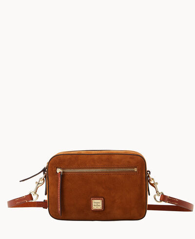 Suede Camera Zip Crossbody