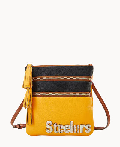 NFL Steelers Triple Zip Crossbody