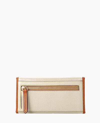 Pebble Grain Continental Clutch