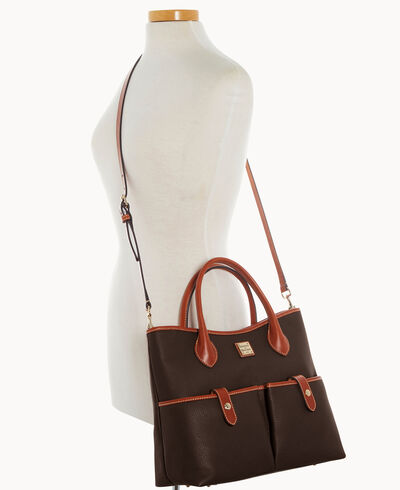 Pebble Grain Short Handle Tote