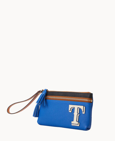 MLB Rangers Double Zip Wristlet