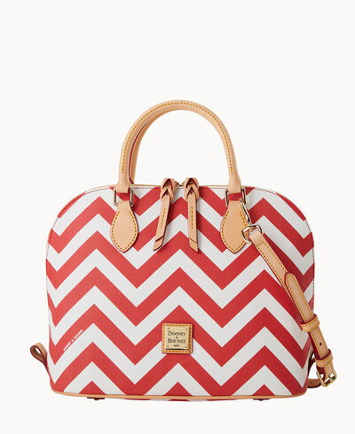 Chevron Zip Zip Satchel