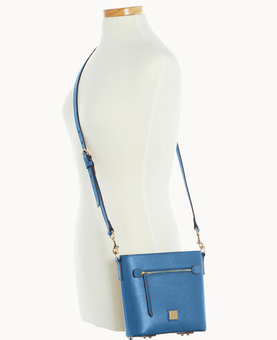 Saffiano Small Zip Crossbody