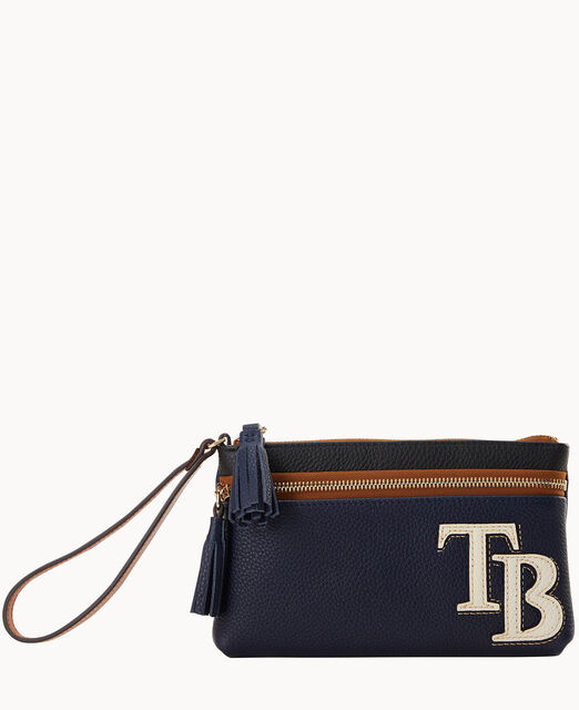 MLB Rays Double Zip Wristlet