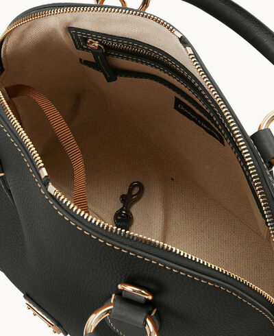 Pebble with Florentine Trim Domed Satchel