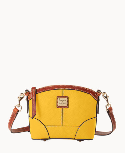 Pebble Grain Mini Domed Crossbody