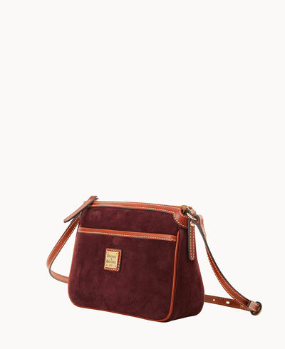 Suede East West Pocket Crossbody