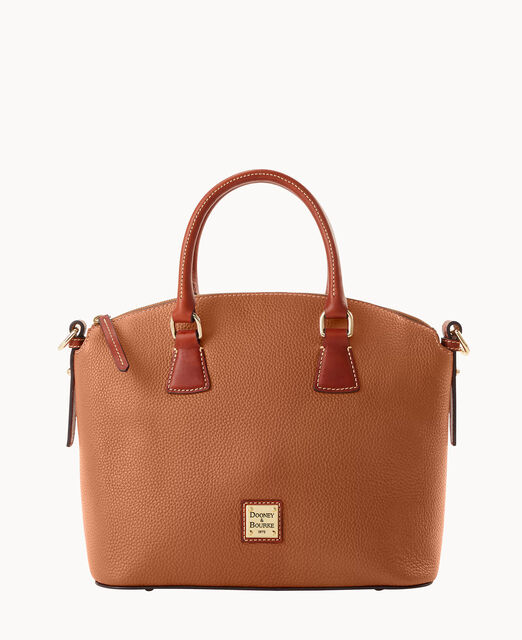 Pebble Grain Domed Satchel