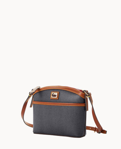 Camden Saffiano Domed Crossbody