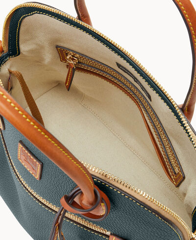 Pebble Grain Large Domed Satchel