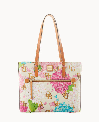 Hydrangea Monogram Shopper